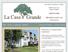 Tablet Screenshot of la-casa-grande-topeka.com
